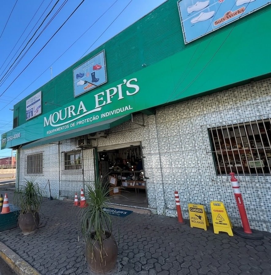 Fachada da loja Moura EPIs em Sapucaia do Sul